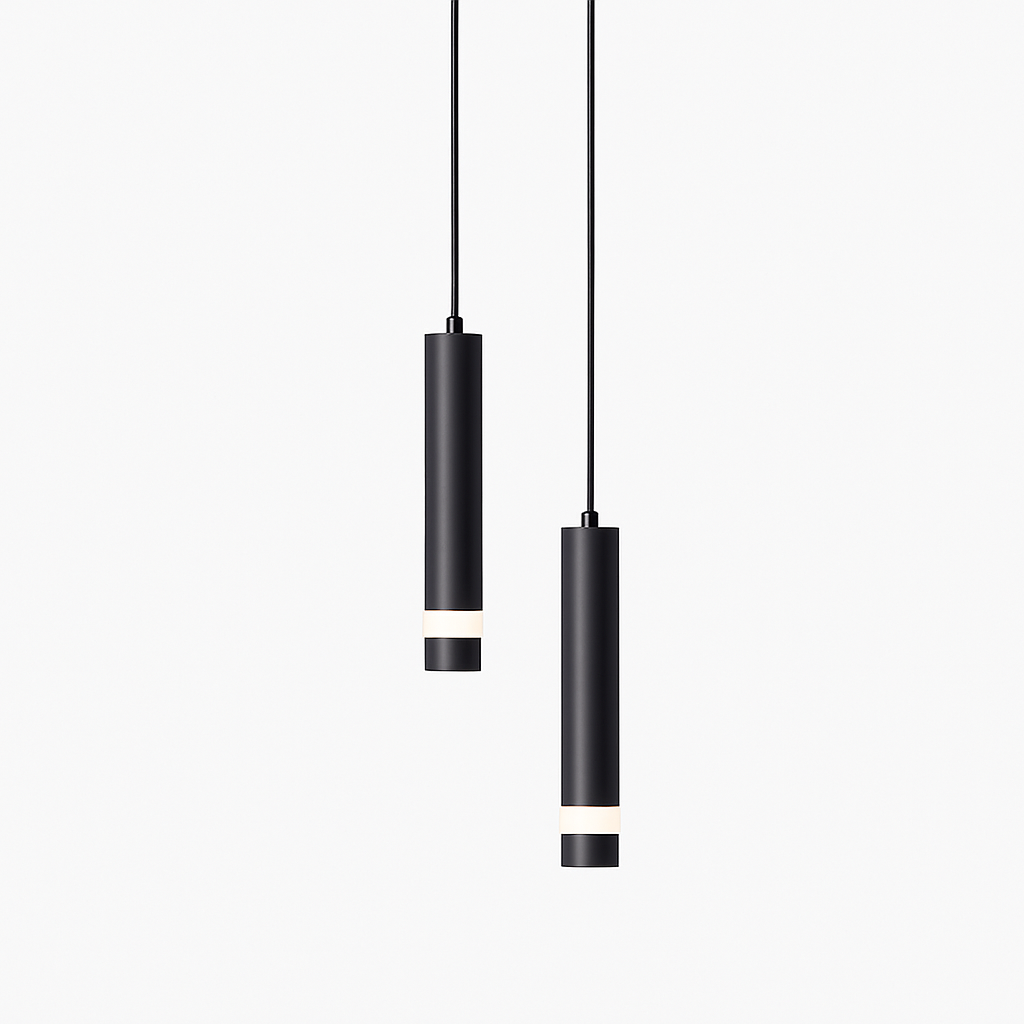 Lustre Design LED Amias : Doré ou Noir, Suspension Moderne