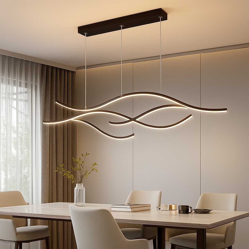 Lustre LED Moderne Minimaliste en Aluminium