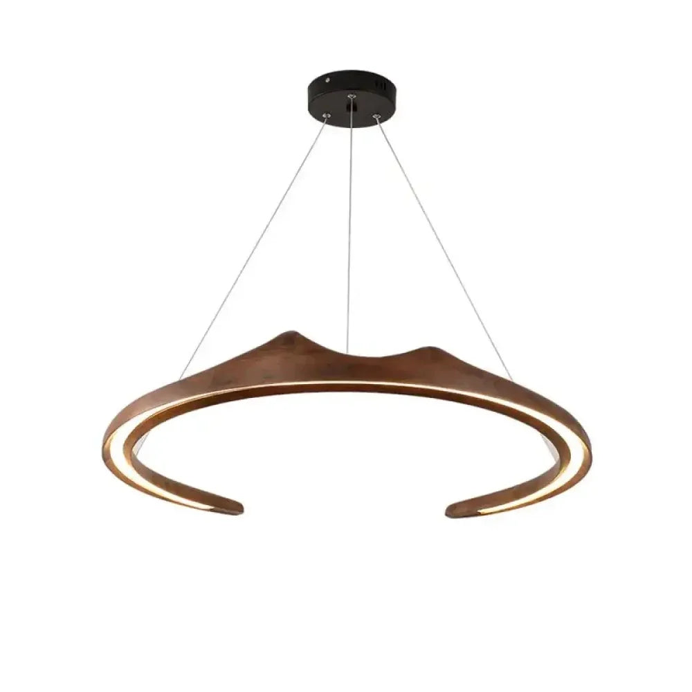 Lustre anneau bois | Noyera