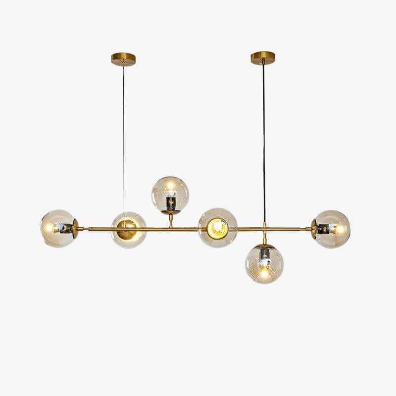 Lustre Design LED Métal & Verre Rétro Moderne