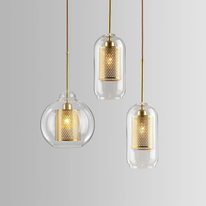 Suspension Boule Verre Design Scandinave Moderne