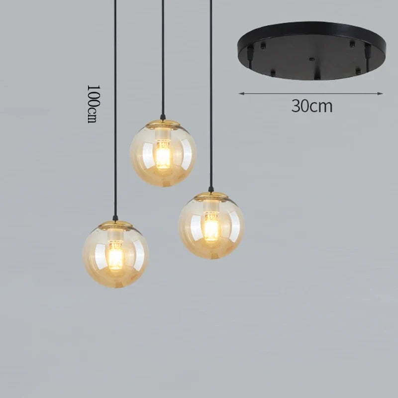 Lustre Suspendu LED Scandinave Design Alliage Gris