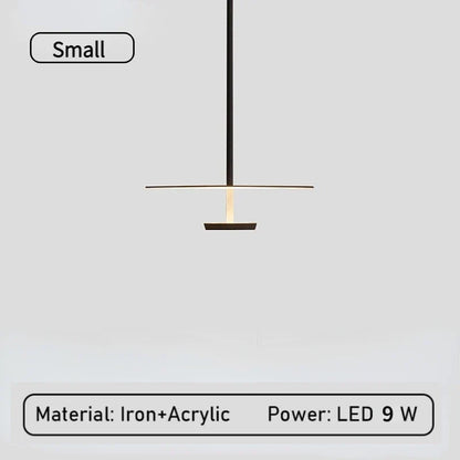 Lustre LED Annulaire Minimaliste Métal Noir & Blanc