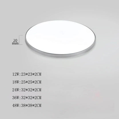Plafonnier LED Moderne Ultra-Plat PDQ