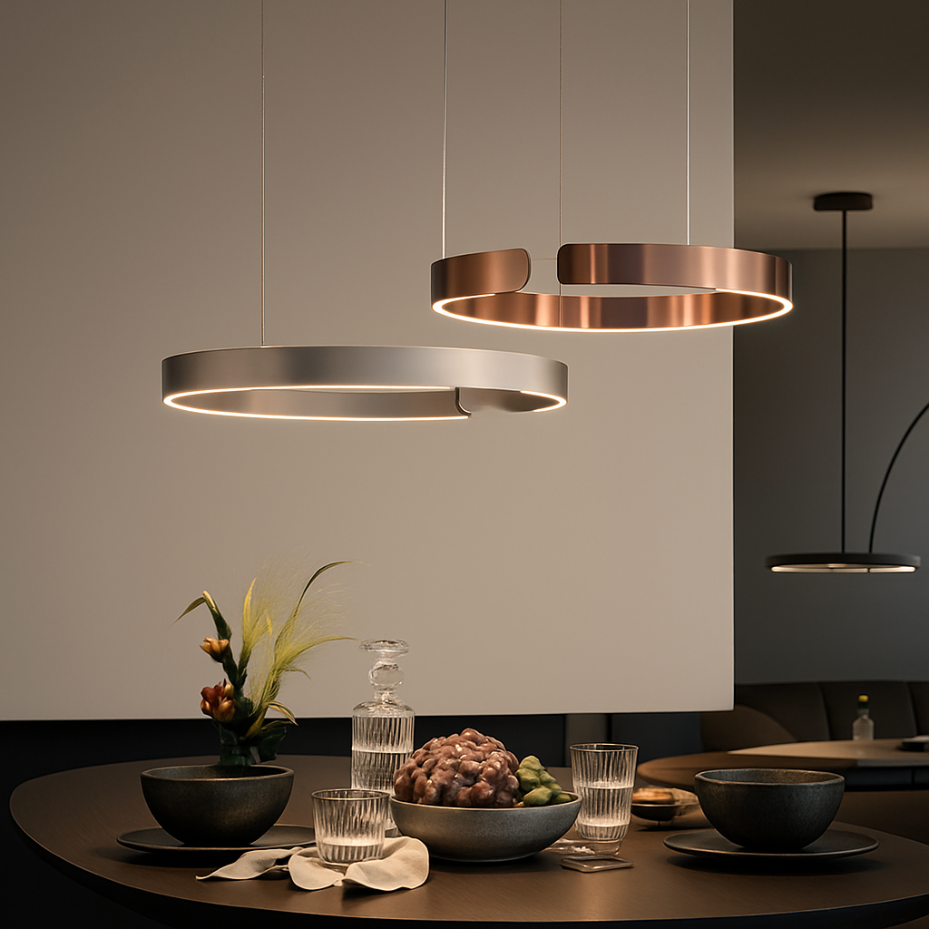 Suspension LED Anneau Scandinave Moderne Dimmable