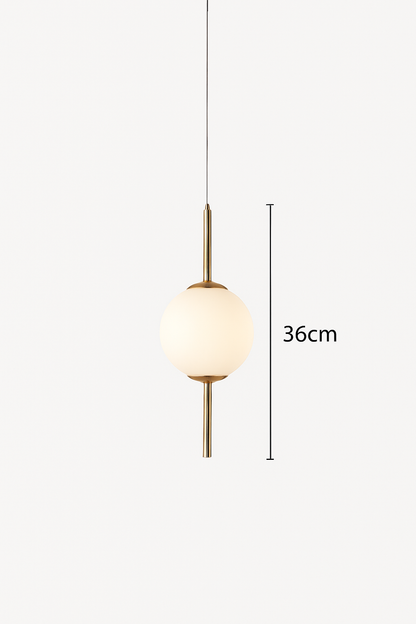 Suspension Boule Verre Métal Moderne LED