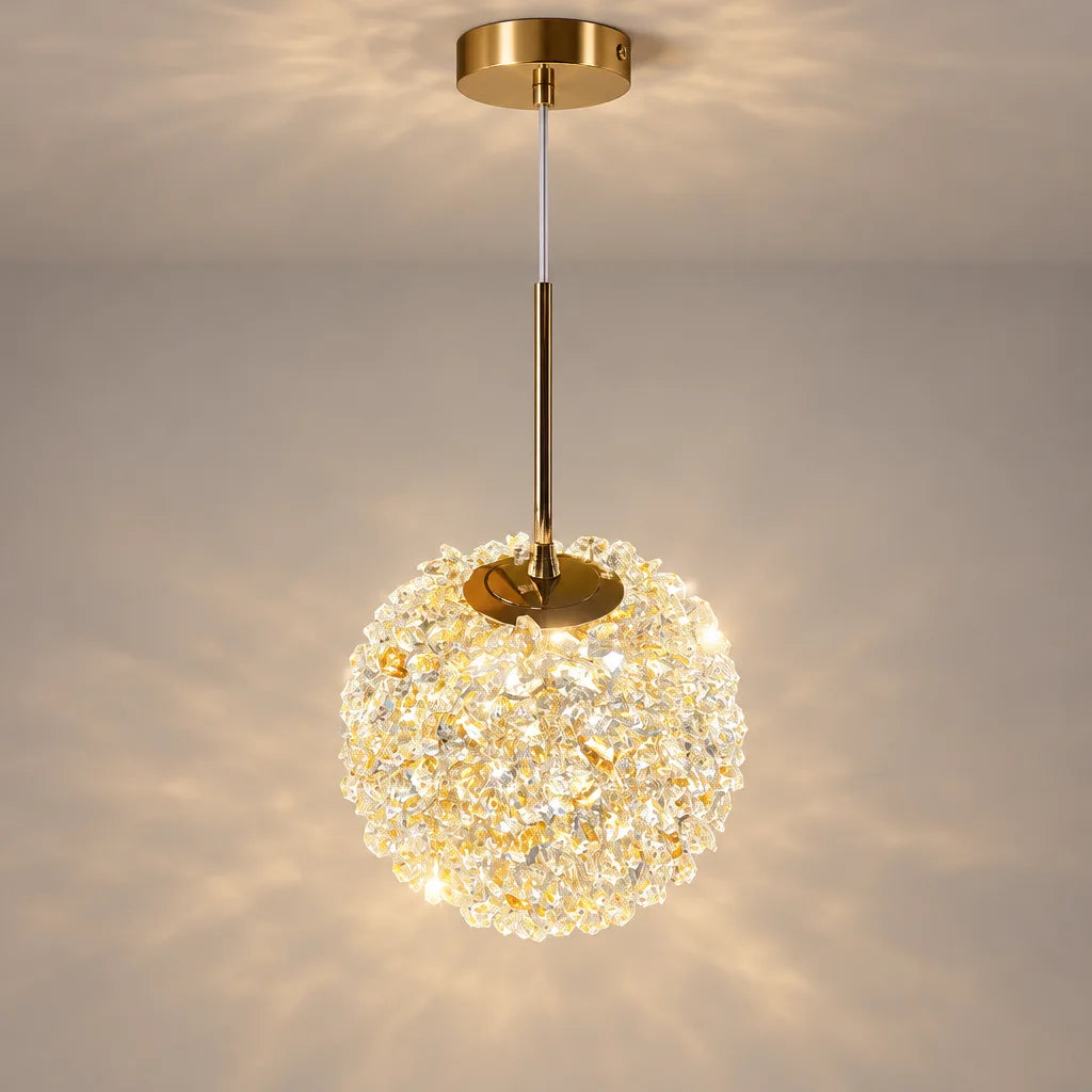 Lustre boule dorée | Aurelia Sola