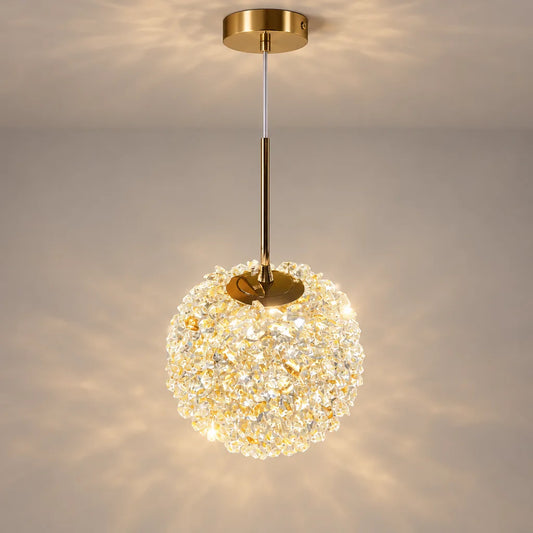 Lustre boule dorée | Aurelia Sola