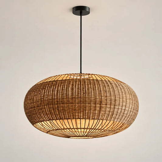 Lustre rotin ovale | Sylvo