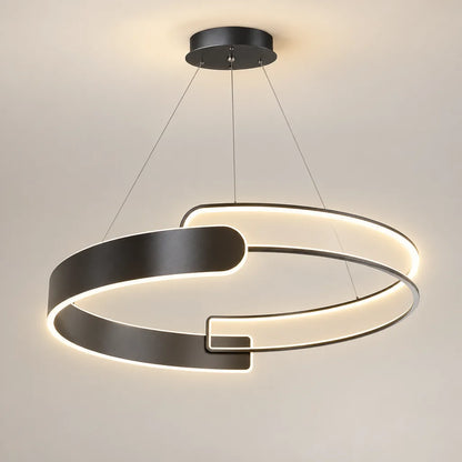 Lustre salon anneaux | Aethel Aura