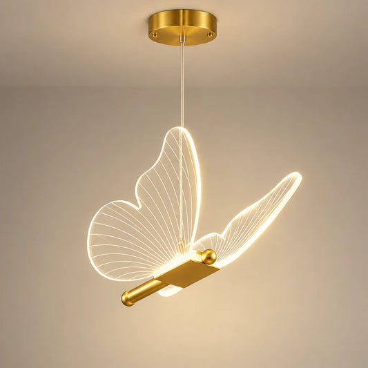 Lustre papillon doré | Avelia