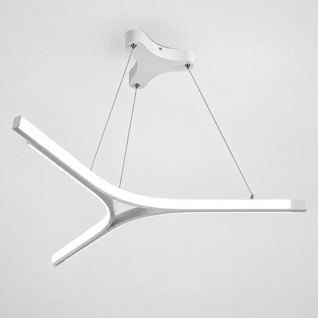 Lustre salon LED | Fourche Blanche