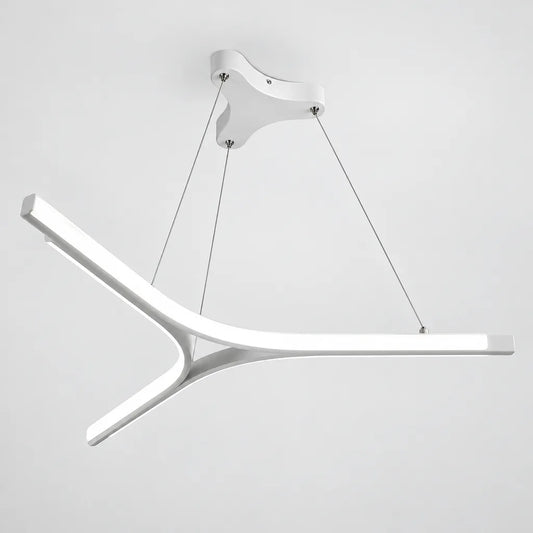 Lustre salon LED | Fourche Blanche