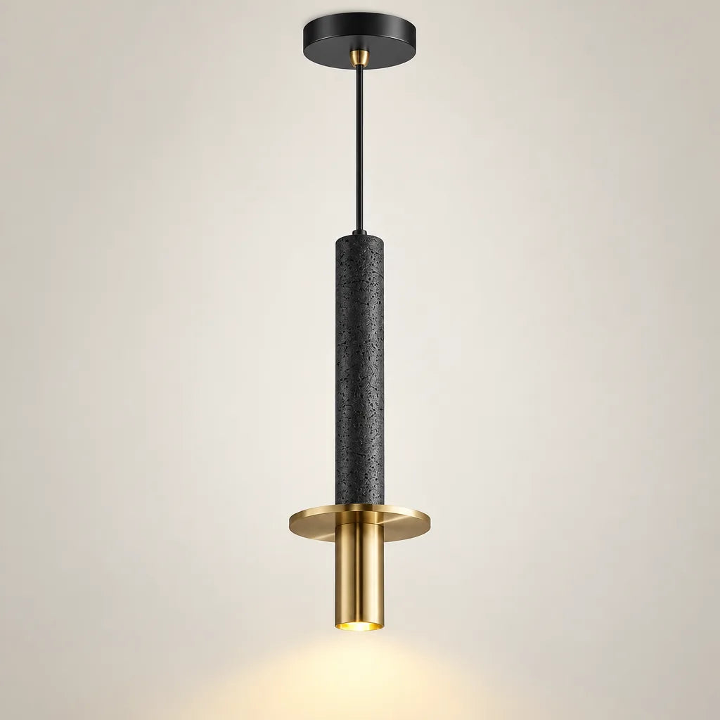 Suspension abat-jour travertin | Rocalia