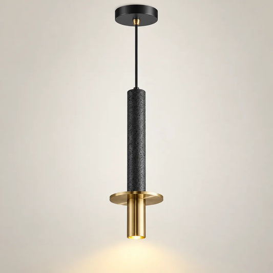 Suspension abat-jour travertin | Rocalia