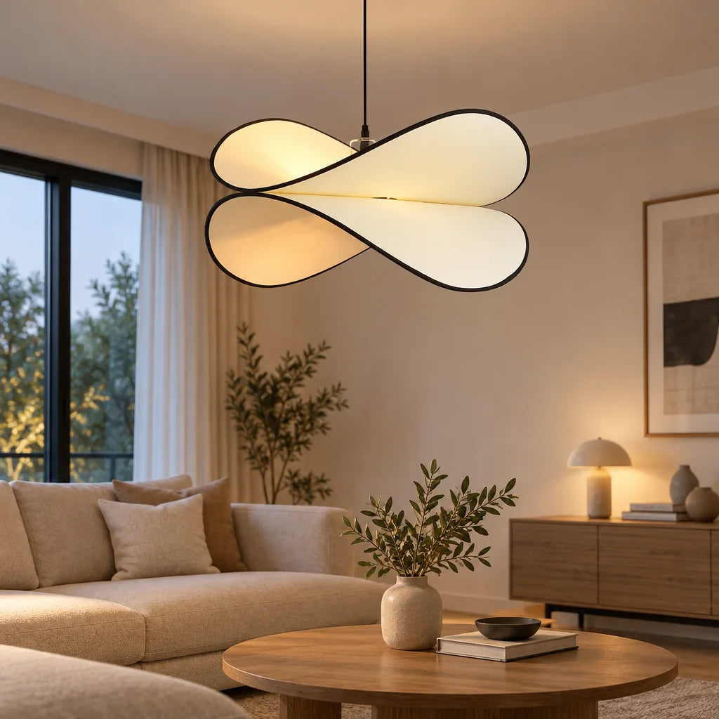 Lustre salon tissu | Veloria