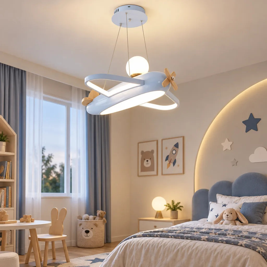 Lustre avion enfant - Aéro Nuit