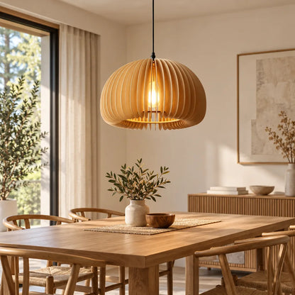 Lustre dôme bambou | Bambouo