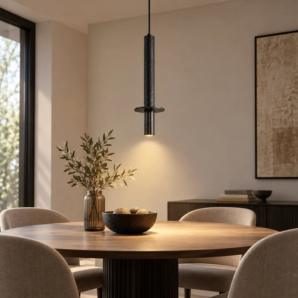 Suspension abat-jour travertin | Rocalia