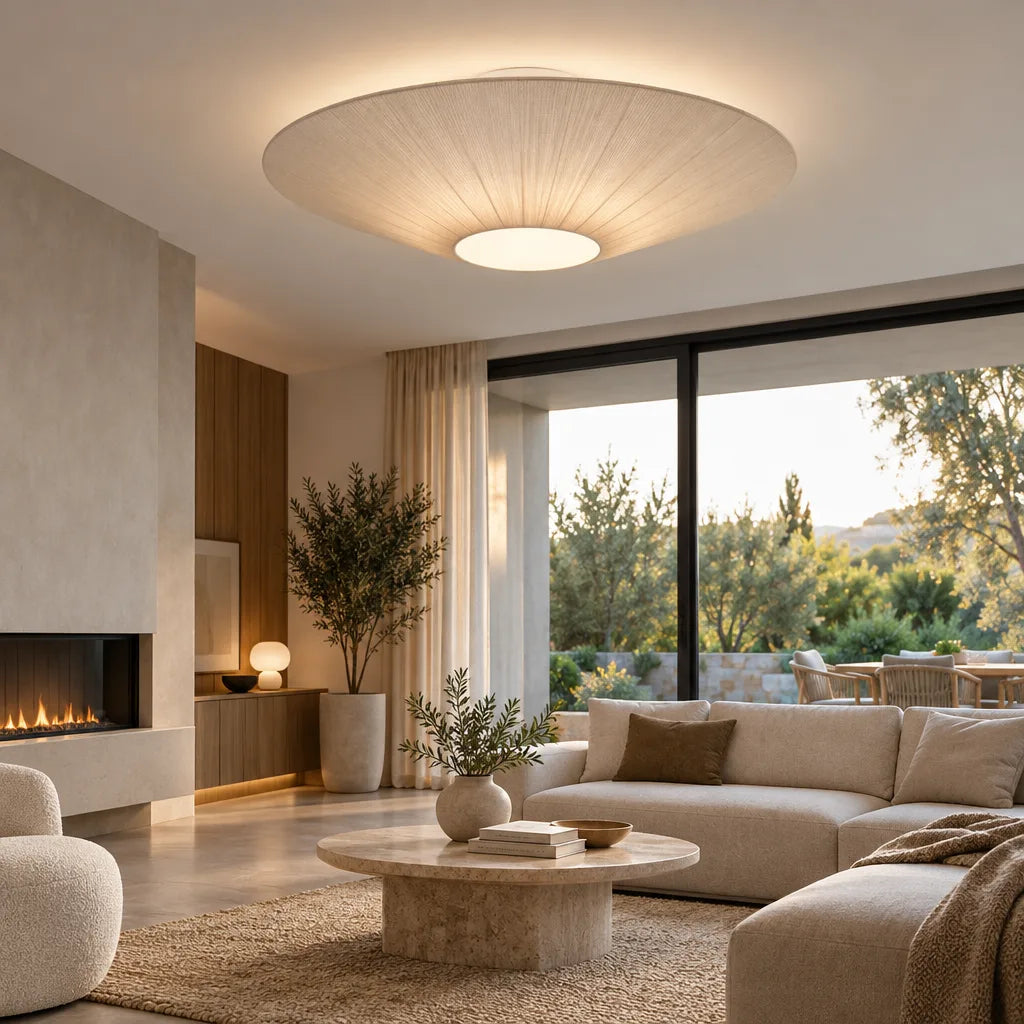 Lustre disque tissu | Solara