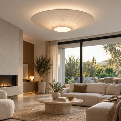 Lustre disque tissu | Solara