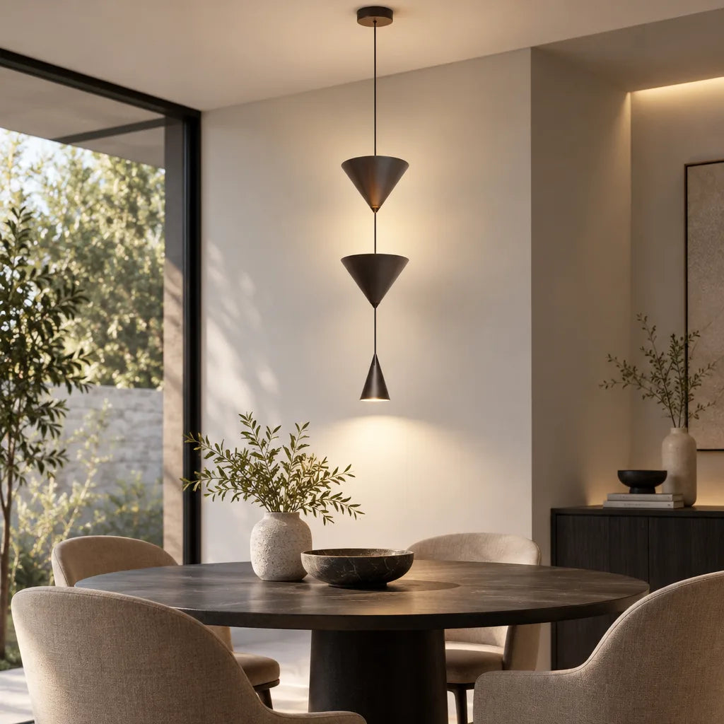 Lustre sablier LED | Cône Lumina