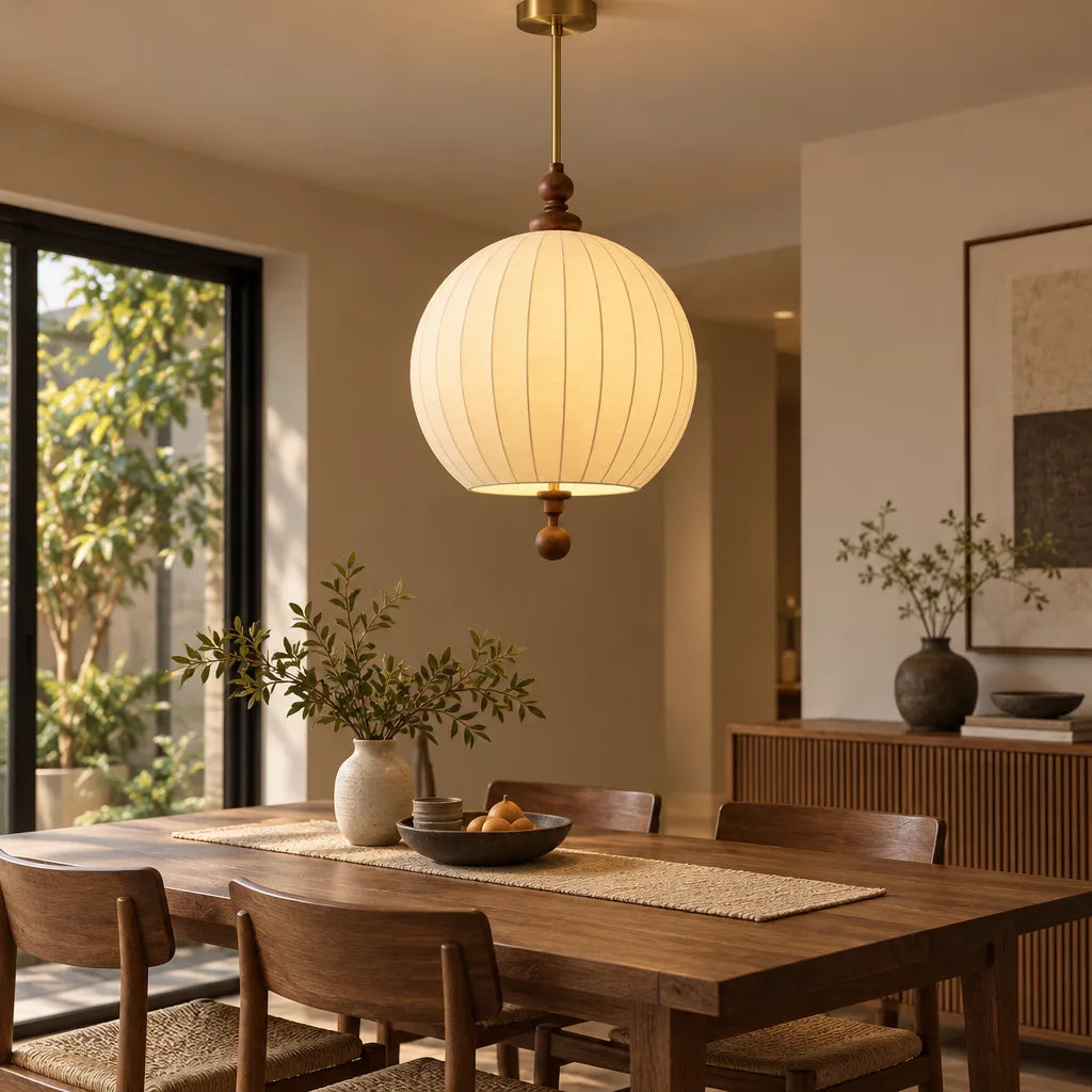 Lustre globe tissu | Arborea
