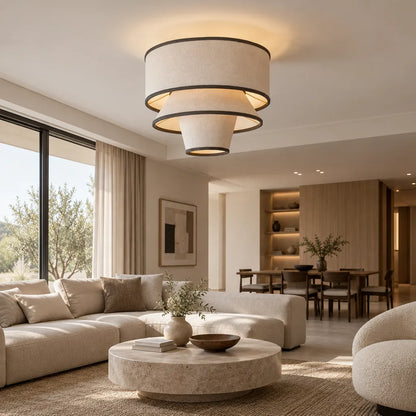 Suspension luminaire tissu | Ondula