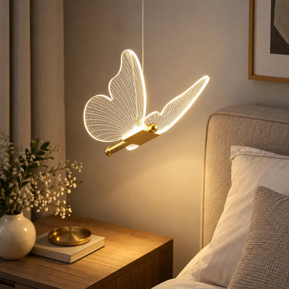 Lustre papillon doré | Avelia