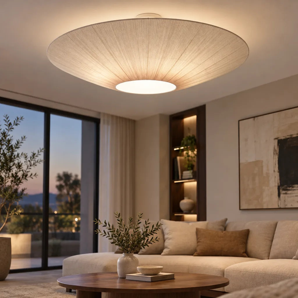 Lustre disque tissu | Solara