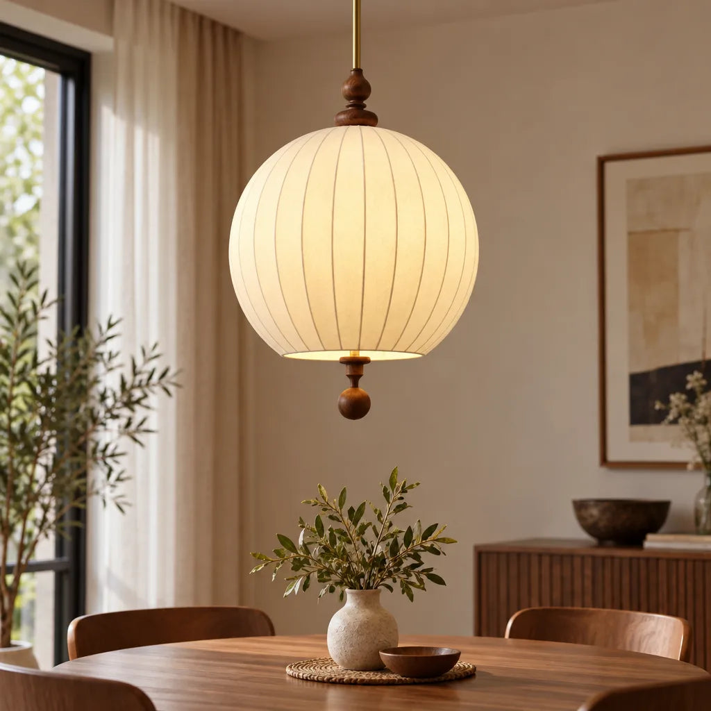 Lustre globe tissu | Arborea