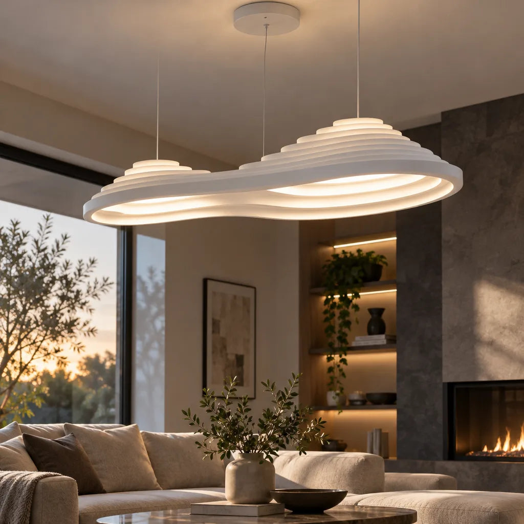 Lustre salon double | Nuage Lumina