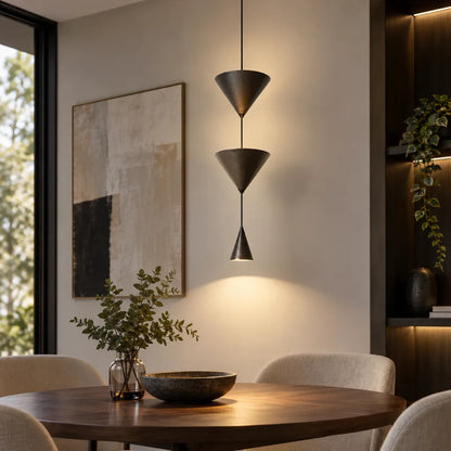 Lustre sablier LED | Cône Lumina
