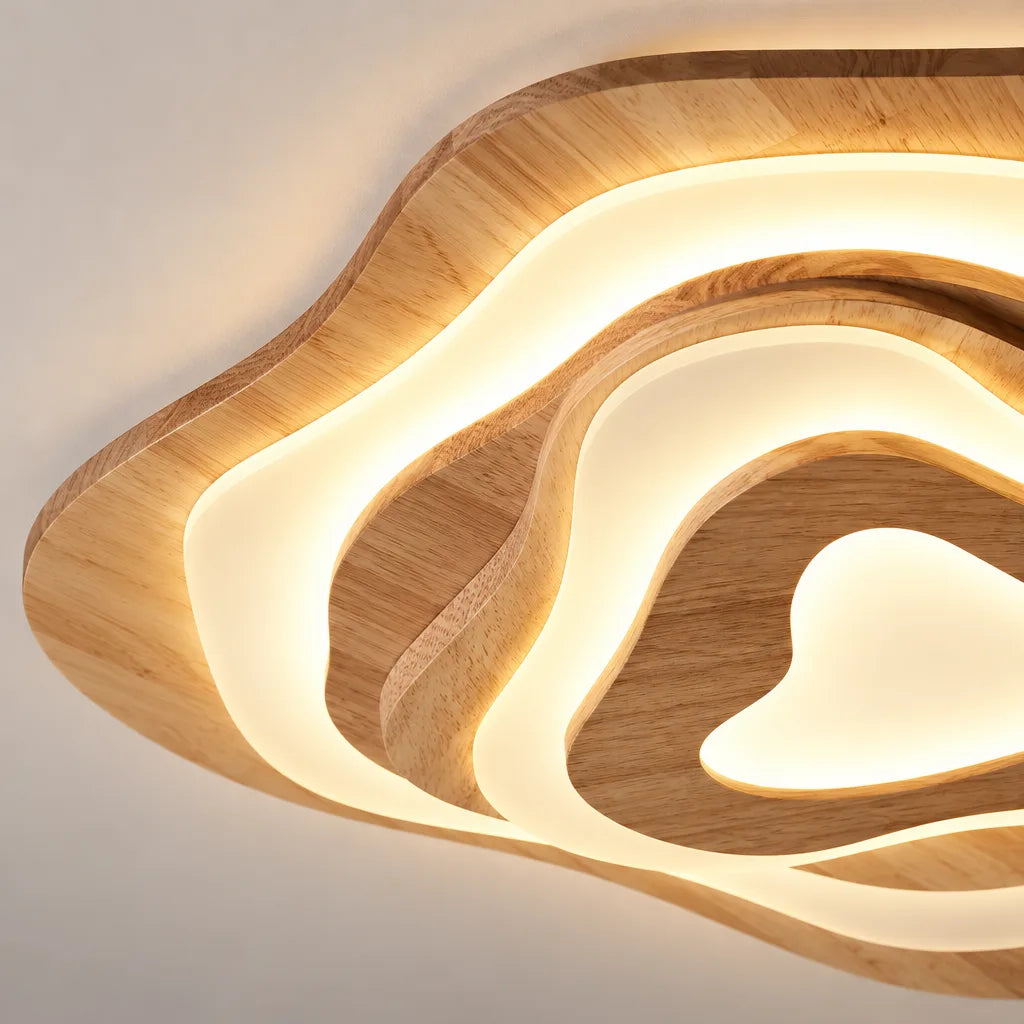 Lustre bois vague | Ondia