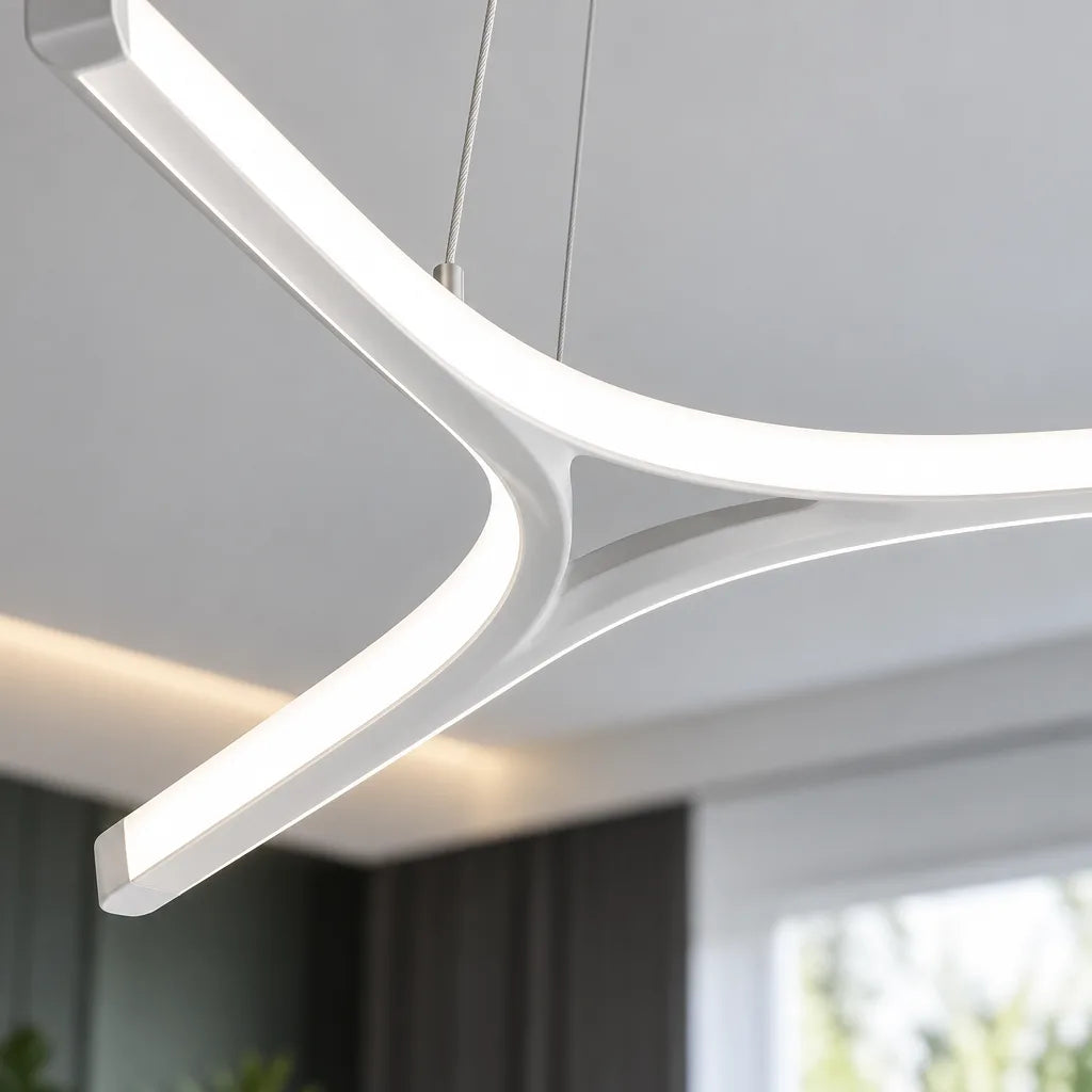 Lustre salon LED | Fourche Blanche