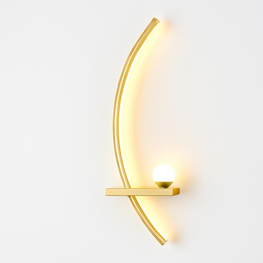 Applique Murale LED Minimaliste 55cm Noir ou Doré