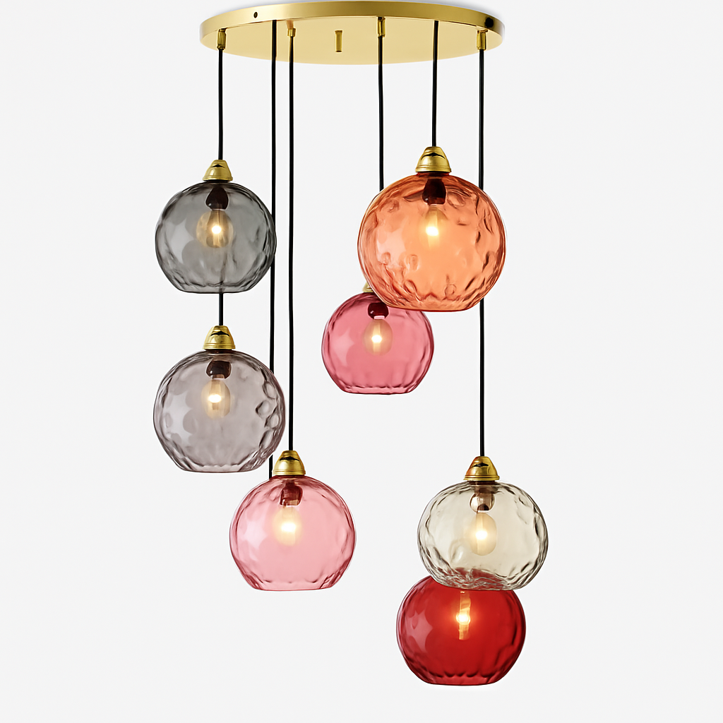 Lustre Boule Verre Moderne Scandinave LED