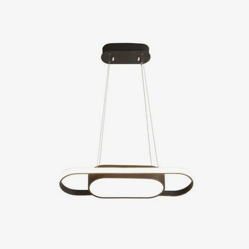 Lustre Design LED Dimmable 90cm Noir ou Blanc