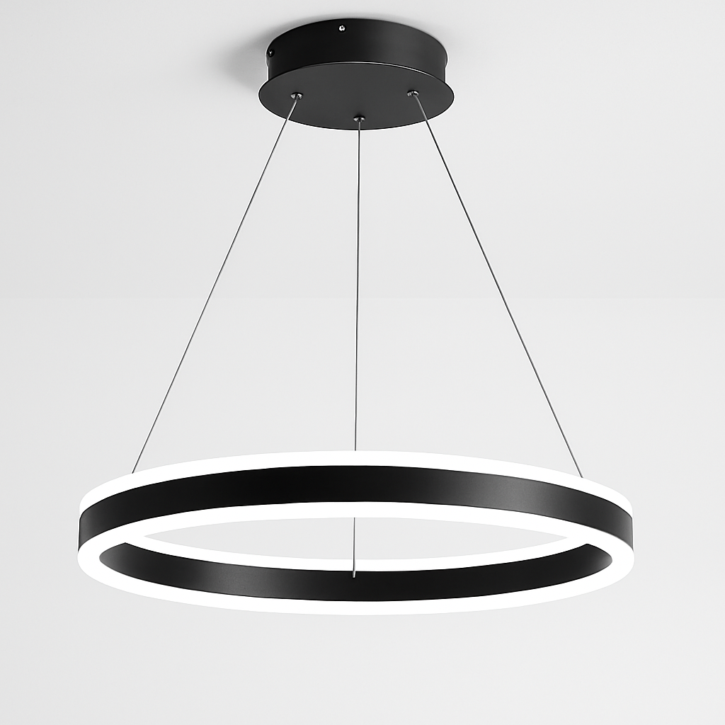 Lustre LED Anneau Moderne Design - Alliage Aluminium