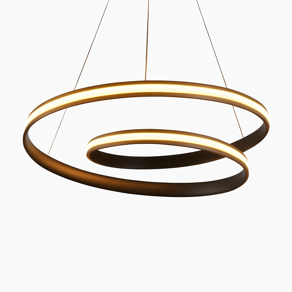 Lustre Design LED Spirale Mooskolin Aluminium
