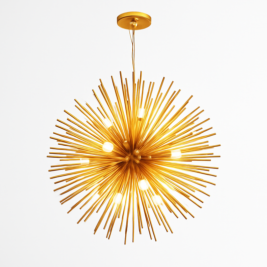 Lustre Design Aluminium Doré Moderne "Prosperity"