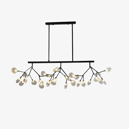Lustre Design Métal Noir ou Doré LED Moderne
