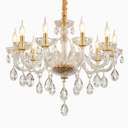 Lustre Cristal Transparent LED Moderne - Salon, Chambre, Salle à Manger