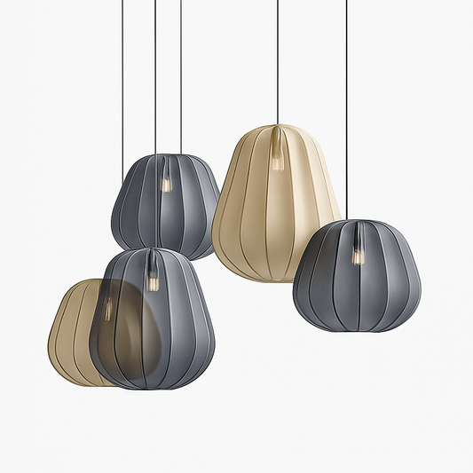 Lustre Suspension Tissu Soie Wabi-Sabi JIANKEXING