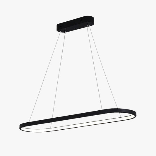 Lustre LED Design Suspendu Aluminium Noir/Blanc