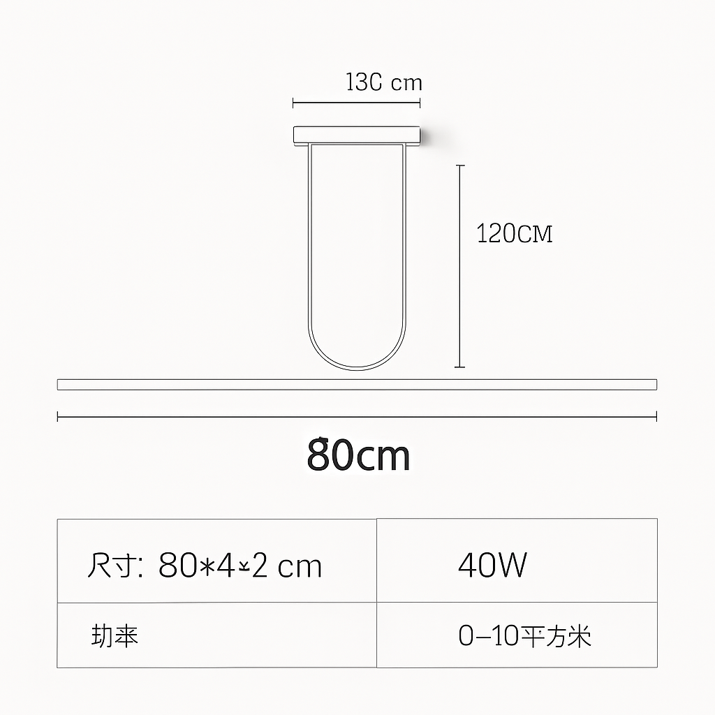 Lustre LED Moderne Minimaliste Fer