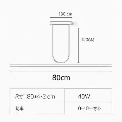 Lustre LED Moderne Minimaliste Fer