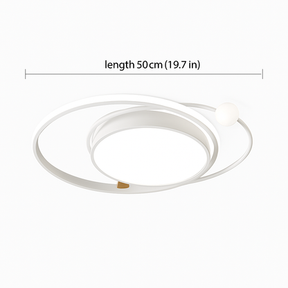 Plafonnier LED Moderne Dimmable en Fer - Design Contemporain