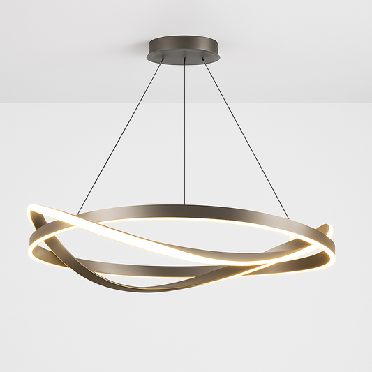 Lustre LED Moderne Design Alliage Intensité Réglable