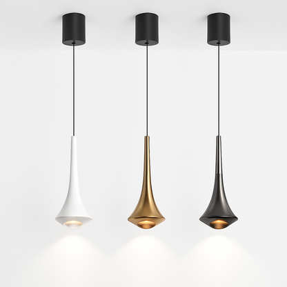 Lustre LED Nordique Aluminium Design Moderne